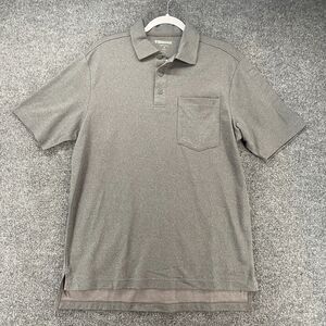 Blauer Polo Shirt Mens M Gray Short Sleeve BICOMPONENT Career Workwear Uniform